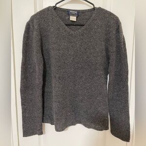 Vintage Max Mara Weekend Gray Wool Women's Sweater Made in Italy